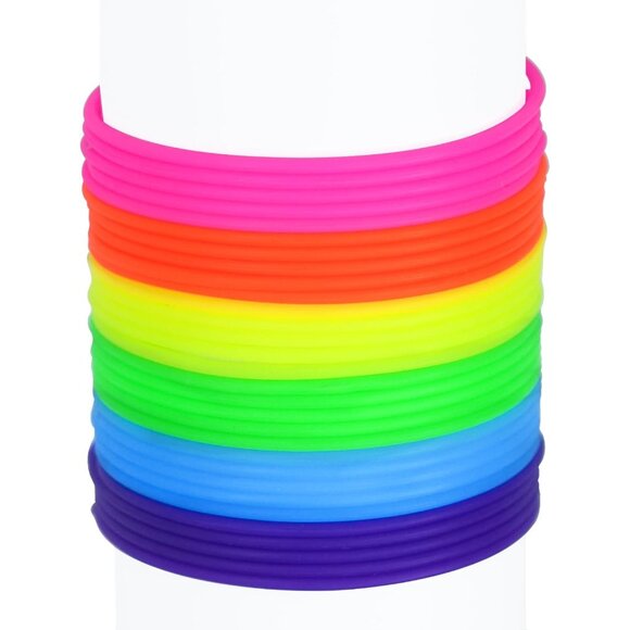 Glow-In-The-Dark 80s Jelly Bracelets - 30 Neon Colors to Light Up Any Event - Picture 8 of 8
